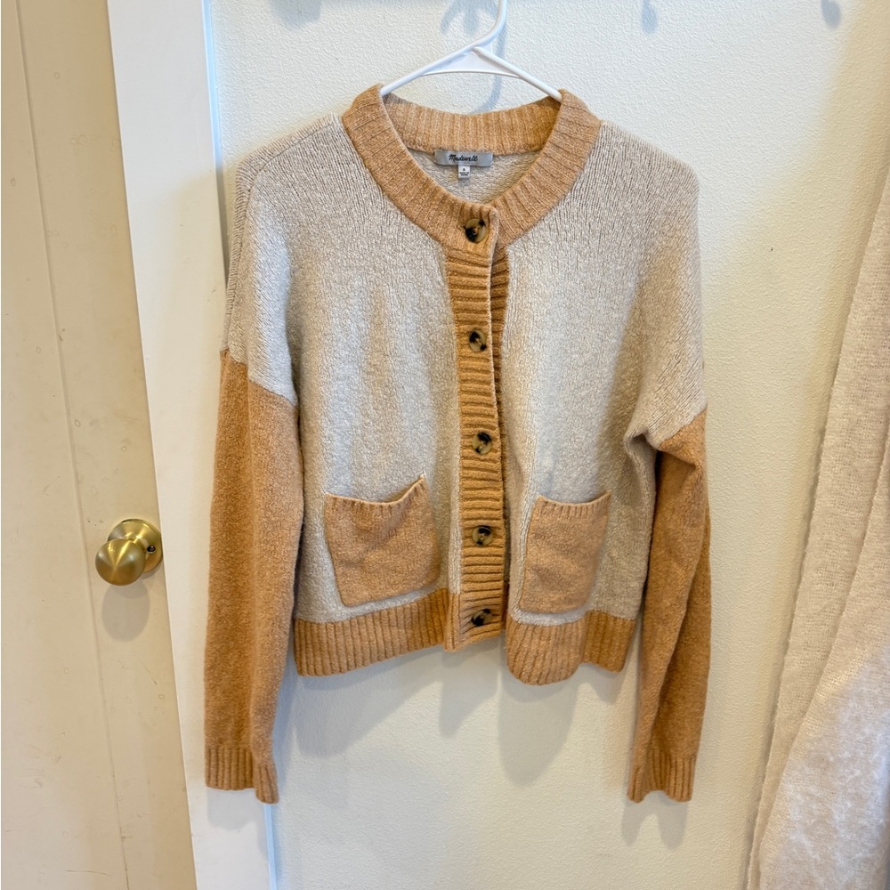 Women's madewell Button-Up Sweater color block